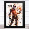 Splatter Art Gaming Fortnite Blaze Kid's Room Children's Wall Art Print