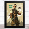 Battle Hawk Gaming Comic Style Kids Fortnite Skin Children's Wall Art Print