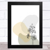 Hyacinth Flower On Abstract Shapes Wall Art Print