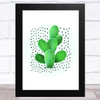 Spotty Cactus Design 4 Wall Art Print