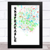 Unspeakable Youtuber Splatter Art Children's Kids Wall Art Print