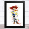 Jessie Toy Story Splatter Art Children's Kids Wall Art Print