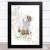 Minecraft Sheep Splatter Art Children's Kids Wall Art Print