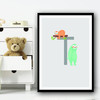 Animal Collection Letter T Children's Kids Wall Art Print Animal Collection Letter T Children's Kids Wall Art Print