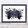 Gaming Xbox Controller Splatter Art Children's Kid's Wall Art Print