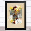 Toy Story Sheriff Woody Vintage Watercolour Children's Kid's Wall Art Print