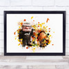 Up Carl Fredricksen And Russell Splat Children's Kid's Wall Art Print