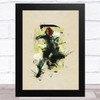 Black Widow Watercolour Splatter Children's Kid's Wall Art Print