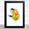 The Angry Birds Chuck Cute Splat Children's Kid's Wall Art Print