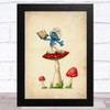 Brainy Smurf Vintage The Smurfs Children's Kid's Wall Art Print