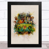 Scooby Doo Watercolour Vintage Children's Kid's Wall Art Print