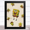 Spongebob Squarepants Vintage Children's Kid's Wall Art Print