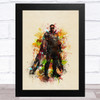 Watercolour Splatter Falcon Children's Kid's Wall Art Print