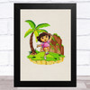 Dora The Explorer Vintage Children's Kid's Wall Art Print