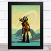 Groot Style Vintage Green Children's Kid's Wall Art Print