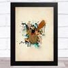 Captain Caveman Splatter Children's Kid's Wall Art Print