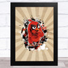 The Angry Birds Splatter Children's Kid's Wall Art Print