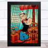 Popeye The Sailor Retro Children's Kid's Wall Art Print