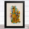 Scooby Doo Watercolour Children's Kid's Wall Art Print