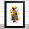 Shrek Donkey Splatter Children's Kid's Wall Art Print