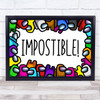 Impostible Among Us Children's Kid's Wall Art Print