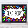 Dead Body Among Us Children's Kid's Wall Art Print