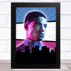 Miles Morales Polygon Purple Blue Comic Style Celeb Wall Art Print