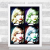 Taylor Swift Repeated Screen Print Pop Art Celeb Wall Art Print