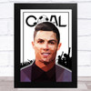 Christiano Ronaldo Polygon Goal & Crowd Celeb Wall Art Print