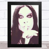 Ozzie Osbourne Distressed Glitch Style Celeb Wall Art Print