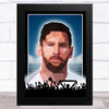 Lionel Messi Polygon Football Stadium Celeb Wall Art Print