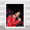 Michael Jackson Splatter Art Celeb Wall Art Print