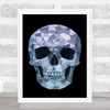 Polygon Skull Gothic Wall Art Print