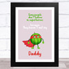 Melon Superhero Dad Father's Day Gift Wall Art Print