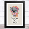 I'm Growing Up To Be Daughter Dad Father's Day Gift Wall Art Print