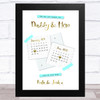 Day You Became Our Dad Two Child Personalised Dad Father's Day Gift Print