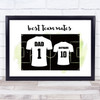 Dad team Mates Football Shirts White Personalised Father's Day Gift Print