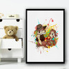 Chip 'N Dale's Rescue Rangers Splatter Wall Art Print