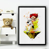 Splatter Mr Peabody & Sherman Splatter Wall Art Print