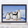 Penguins Of Madagascar Ice Photograph Wall Art Print