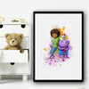 Home Watercolour Splatter Cute Wall Art Print