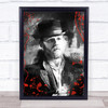 Peaky Blinders Alfie Black & White Blood Splatter Wall Art Print