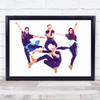 Street Dancing Royals Vintage High Contrast Wall Art Print