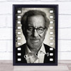 Steven Spielberg Black and White Movie Reel Wall Art Print