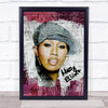 Missy Elliott Graffiti Pink & White Wall Art Print