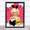 Dolly Parton Comic Pop art Bunny Wall Art Print