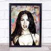 Megan Fox Colourful Fade Rustic Wall Art Print