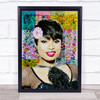 Jennifer Hudson Floral Pop Art Wall Art Print