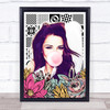 Cheryl Retro Bubble Gum Wall Art Print