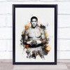 Anthony Joshua Splatter Wall Art Print